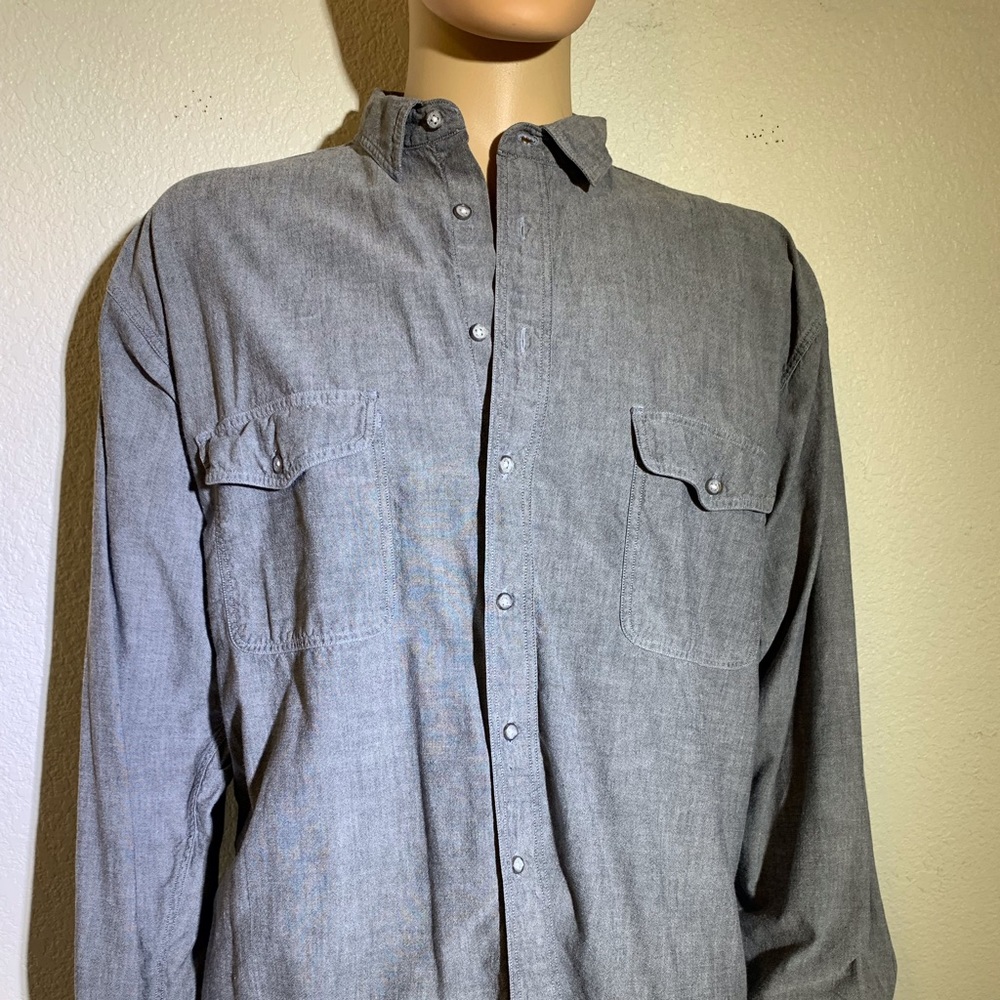 Eddie Bauer Long Sleeve Chambray Shirt